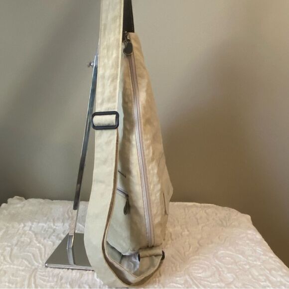 Ameribag Healthy Backpack Crossbody Sling Bag Tan Nylon Size Large Unisex - Picture 3 of 7